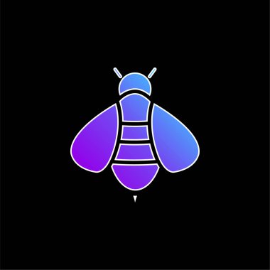 Arı mavi gradyan vektör simgesi