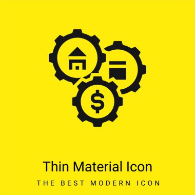 Assets minimal bright yellow material icon clipart