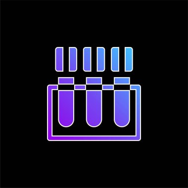 Kan Testi mavi eğimli vektör simgesi