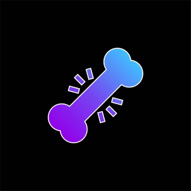 Kemik mavisi gradyan vektör simgesi