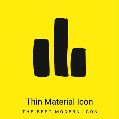 Çubuk Grafiği Asgari Parlak Sarı malzeme simgesi