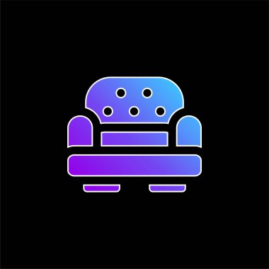 Koltuk mavisi gradyan vektör simgesi