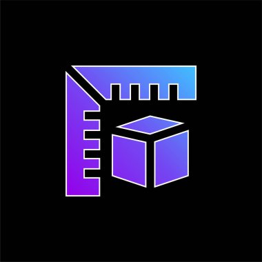 3d Mavi Gradyan vektör simgesi modelleniyor