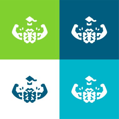 Beyin Düzlüğü 4 renk en küçük simge kümesi