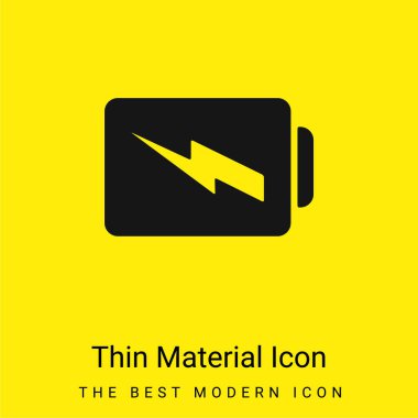 Pil Doldurulmuş Sembol Asgari Parlak Sarı Madde simgesi