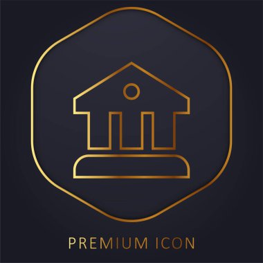 Banka altın hat premium logosu veya simgesi