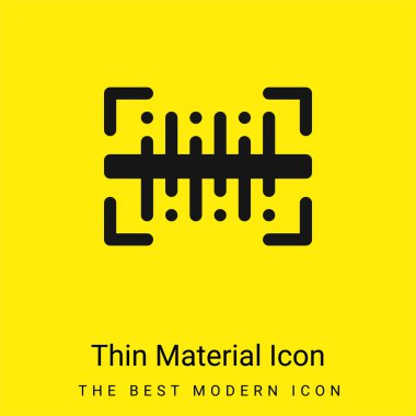 Barkod en az parlak sarı madde simgesi