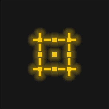 Parlak sarı neon simgesini ayır