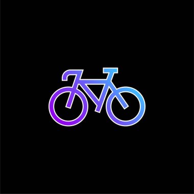 Bisiklet mavisi gradyan vektör simgesi