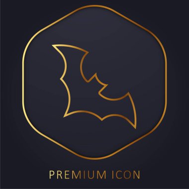 Bat gold line premium logo ya da simge