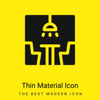 Booth minimal bright yellow material icon clipart
