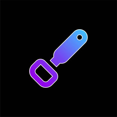 Şişe Açıcı mavi gradyan vektör simgesi