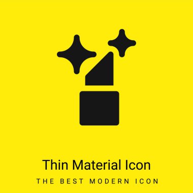 Beauty minimal bright yellow material icon clipart