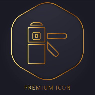 Altın çizgi premium logo veya simgeye eriş