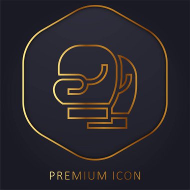 Boks Eldiveni Altın Hat prim logosu veya simgesi