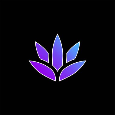 Agave mavi gradyan vektör simgesi