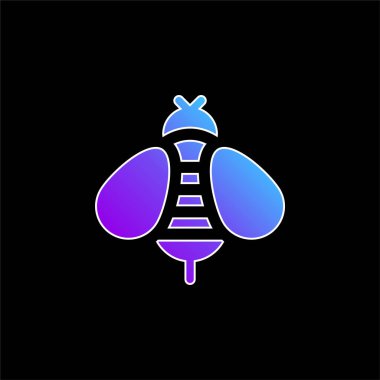 Arı mavi gradyan vektör simgesi