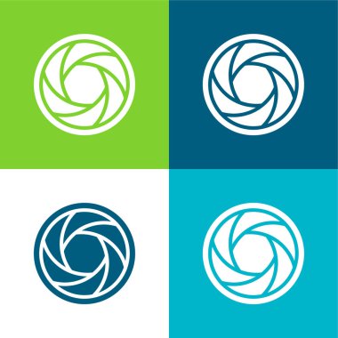 Açık Düz Düz Renk en düşük simge kümesi