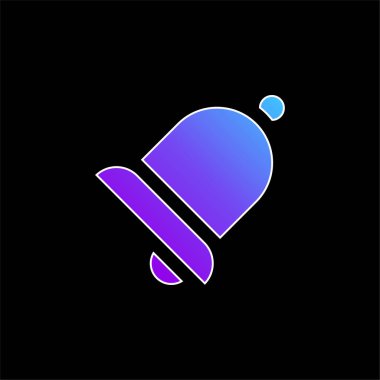 Çan mavisi gradyan vektör simgesi