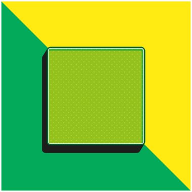 Black Square Green and yellow modern 3d vector icon logo clipart