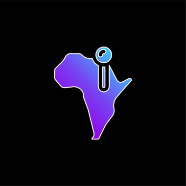 Afrika mavi gradyan vektör simgesi