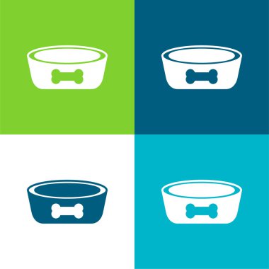 Bowl Düz 4 renk en küçük simge kümesi