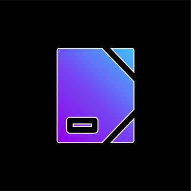 Bağlayıcı mavi gradyan vektör simgesi