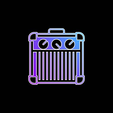 Yükseltici mavi gradyan vektör simgesi