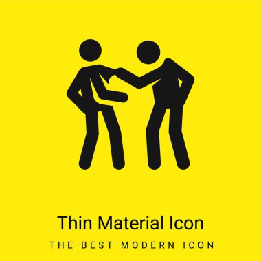 Öfke asgari düzeyde parlak sarı madde simgesi