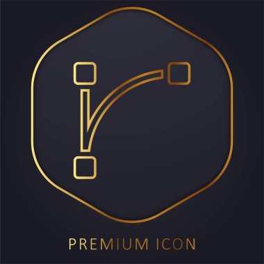 Ark altın çizgisi premium logosu veya simgesi