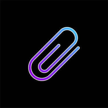 Eklenti mavi gradyan vektör simgesi