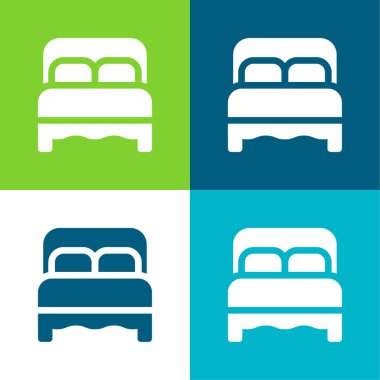 Yatak Düz 4 renk en küçük simge kümesi