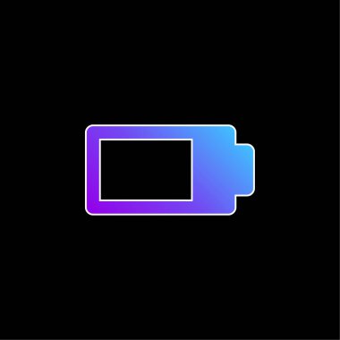 Battery Almost Full blue gradient vector icon clipart