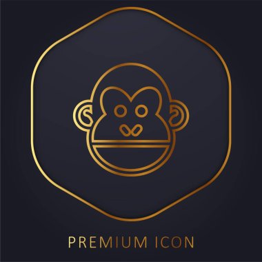Animal golden line premium logo or icon clipart