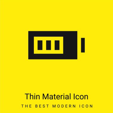 Pil en az parlak sarı madde simgesi