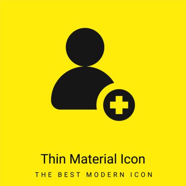 Kullanıcı minimal parlak madde simgesi ekle