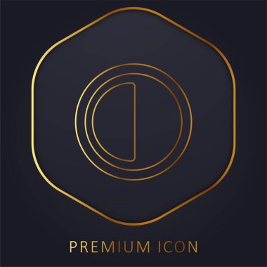 30 Minutes golden line premium logo or icon clipart
