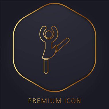 Balerin Altın Hat prim logosu veya simgesi