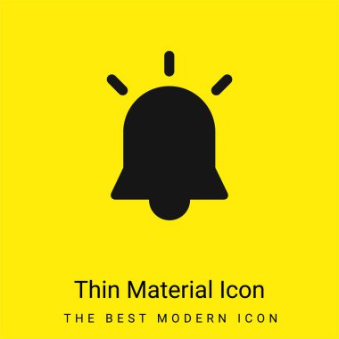 Alarm en düşük düzeyde parlak sarı madde simgesi