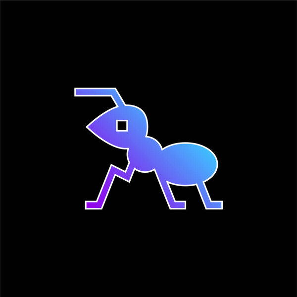 Ant blue gradient vector icon