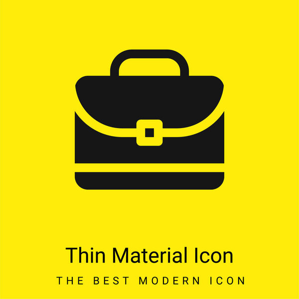 Briefcase minimal bright yellow material icon