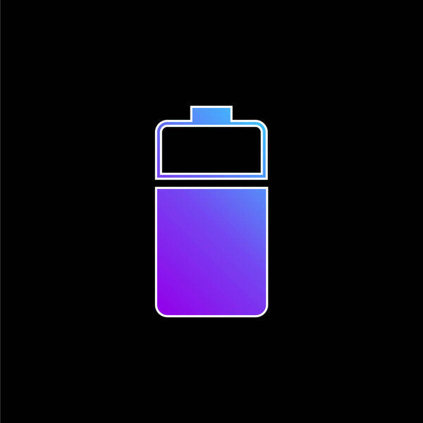 Battery blue gradient vector icon