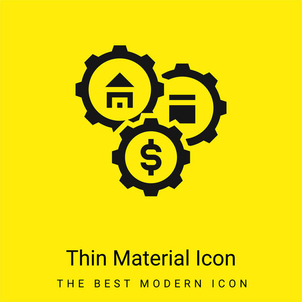 Assets minimal bright yellow material icon