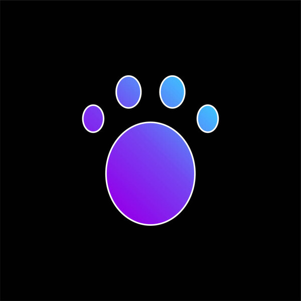 Animal blue gradient vector icon