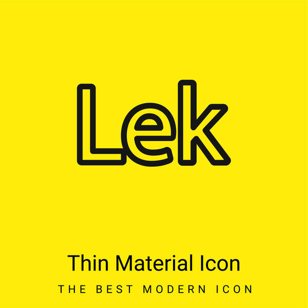 Символ минимального ярко-желтого материала