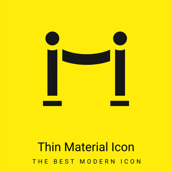 Значок минимального ярко-желтого материала