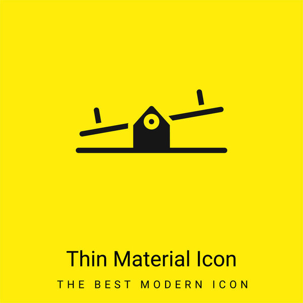 Balancer minimal bright yellow material icon