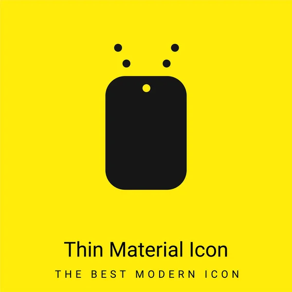 stock vector Badge minimal bright yellow material icon