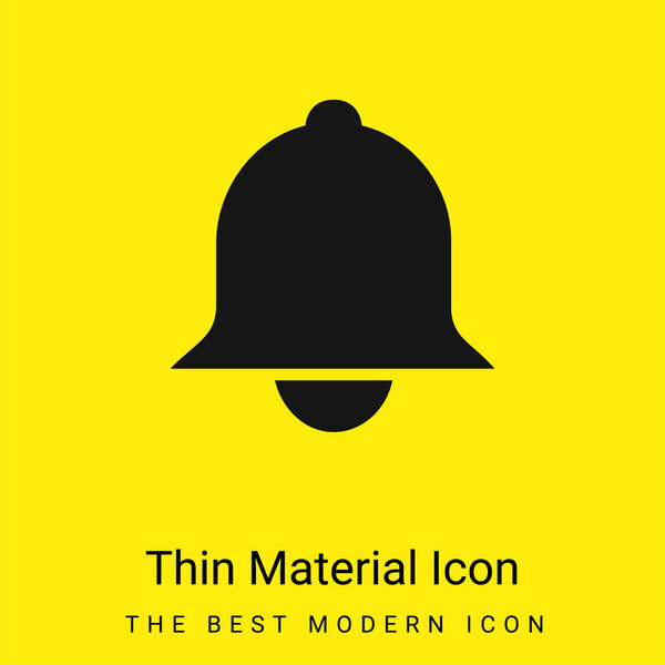 Сигнализация Белл минимальный ярко-желтый материал значок