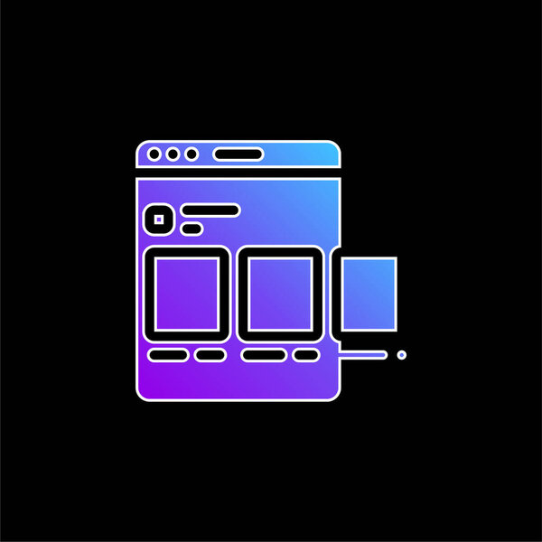 Ads blue gradient vector icon